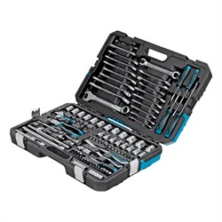 Набор инструментов, 1/4", 1/2", CrV, 120 зубьев, 101 предмет Gross 14151 - фото 781893