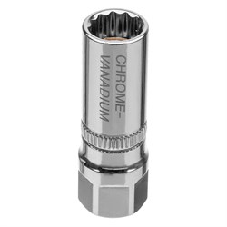 Головка торцевая свечная, магнитная, двенадцатигранная, 14 мм, под квадрат 1/2 Gross 13187 - фото 782569