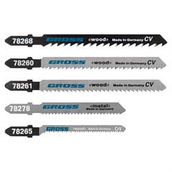 Набор полотен для электролобзика универсальный, 5 шт Gross 78252 - фото 785134