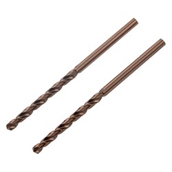 Сверло спиральное по металлу, 3 мм, HSS-Co, 2 шт Gross 72306 - фото 785348