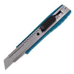 Нож, 160 мм, металлический корпус, выдвижное сегментное лезвие 18 мм (SK-5) металлическая направляющая, клипса для ремня Gross 78897 - фото 785663