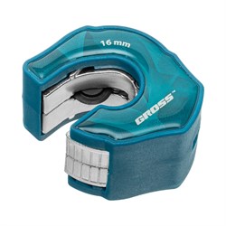 Труборез ладонный "Piranha", 16 мм, 1/2, автоматическая регулировка зажима трубы, трещотка с храповым механизмом, отверстие 1/4 Gross 78705 - фото 786193