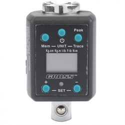 Ключ адаптер динамометрический электронный 40-200 Нм, 1/2 Gross 14164 - фото 786247