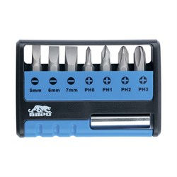 Набор бит с магнитным держателем, CrV, 8 шт Барс 13357 - фото 786791