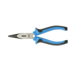 Длинногубцы прямые 160 мм, хром-ванадий, двухкомпонентные рукоятки Барс 17195 - фото 786795