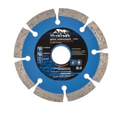 Диск алмазный, сегментный 115 х 22.2 мм, сухая резка Барс 73061 - фото 787165