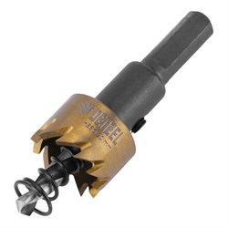 Коронка по металлу HSS, 20 мм, нитридтитановое покрытие Denzel 724101 - фото 789256