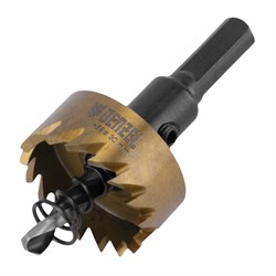 Коронка по металлу HSS, 30 мм, нитридтитановое покрытие Denzel 724108 - фото 789290