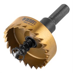 Коронка по металлу HSS, 42 мм, нитридтитановое покрытие Denzel 724114 - фото 789337