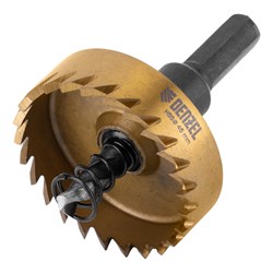 Коронка по металлу HSS, 45 мм, нитридтитановое покрытие Denzel 724115 - фото 789344