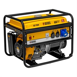 Генератор бензиновый GE 7900, 6.5 кВт, 220 В/50 Гц, 25 л, ручной пуск Denzel 94638 - фото 790047
