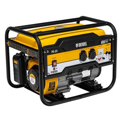 Генератор бензиновый PS 25, 2.5 кВт, 230 В, 15 л, ручной стартер Denzel 946814 - фото 790082