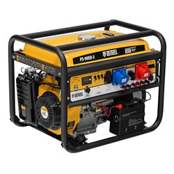 Генератор бензиновый PS 90 ED-3, 9.0 кВт, переключение режима 230 В/400 В, 25 л, электростартер Denzel 946944 - фото 790189