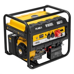 Генератор бензиновый PS 80 E-3, 6.6 кВт, 400 В, 25 л, электростартер Denzel 946954 - фото 790210