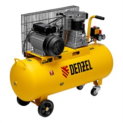 Компрессор воздушный BCI2300/100, ременный привод, 2.3 кВт, 100 литров, 400 л/мин Denzel 58114 - фото 792269