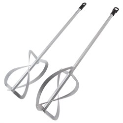 Комплект насадок для строительного миксера, 2шт., 220х560 мм, оцинкованные, хвостовик HEX13 Denzel 84839 - фото 793314