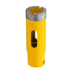 Сверло алмазное по керамограниту, 25 мм, мокрая резка, М14 Denzel 72681 - фото 793714