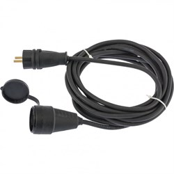 Удлинитель электрический силовой, 20 м, 1 розетка, КГ 3 х 1.5 мм, 16 А, тип УХЗ-16, Denzel 96031 - фото 794550