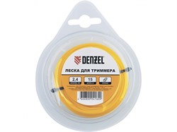 Леска для триммера, семь граней, 3 мм х 10 м, блистер. DENZEL - фото 794620