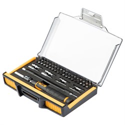 Отвертка со сменными битами Denzel прецизионные 48 шт 7711599 - фото 795761