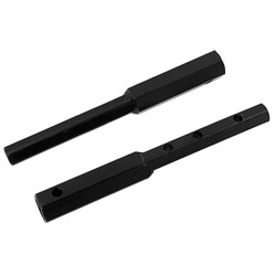 Удлинители осей шест. 23 мм / шест. 23 мм, длина 270 мм, комплект 2 шт Denzel 59903 - фото 796439