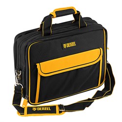 Сумка для инструмента, 400х170х300 мм, 3 отделения, 28 карманов, наплечный ремень Denzel 90295 - фото 796722