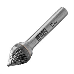 Борфреза по металлу твердосплавная, зенкер 60 град., тип-J, 12 мм Denzel 72057 - фото 797081