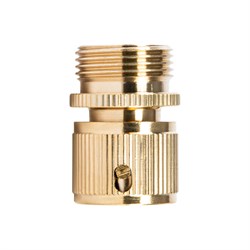 Соединитель латунный, быстросъемный, внешняя резьба 3/4, посадочный D 3/4 Palisad 66275 - фото 797553