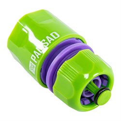 Соединитель пластмассовый, быстросъемный для шланга 1/2, аквастоп Palisad 66140 - фото 797566