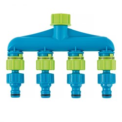 Разветвитель четырехканальный, пластиковый Palisad Luxe 66428 - фото 797592