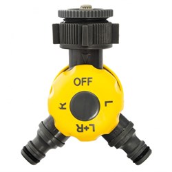 Разветвитель двухканальный с внутренней резьбой 3/4-1, с переключателем Palisad Luxe 66239 - фото 797600