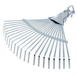 Грабли веерные стальные, 450 мм, 22 плоских зуба, регулируемая тулейка, без черенка, Palisad 617025 - фото 797808