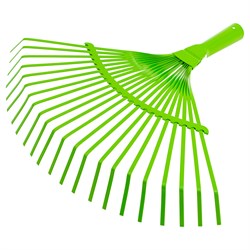 Грабли веерные стальные, 425 мм, 22 плоских зуба, эмалированные, без черенка, Palisad 617705 - фото 797833