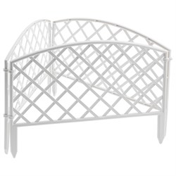 Забор декоративный "Сетка", 24 х 320 см, белый, Palisad 65021 - фото 797971