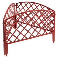 Забор декоративный "Сетка", 24 х 320 см, терракот, Palisad 65026 - фото 797986