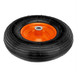 Колесо пневматическое, 4.00-6, D 325 мм, внутренний подшипник D 16 мм, длина оси 100 мм Palisad 68938 - фото 798158