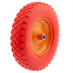 Колесо полиуретановое 4.80/4.00-8, длина оси 90 мм, подшипник 20 мм Palisad 68977 - фото 798173