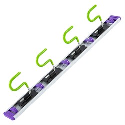 Алюминиевый настенный держатель для садового инструмента, 4 крюка, Palisad 68304 - фото 798588