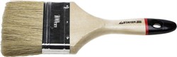 STAYER  UNIVERSAL-EURO 100 мм, 4" светлая натуральная щетина, деревянная ручка, Плоская кисть (0102-100) - фото 79943