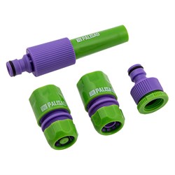 Набор для подключения шланга 1/2, распылитель, 3 адаптера к распылителю Palisad 65176 - фото 800912