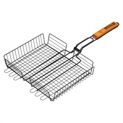 Решетка гриль 260 х 320 х 65 мм, объемная, антипригарное покрытие, Camping Palisad 69552 - фото 801116