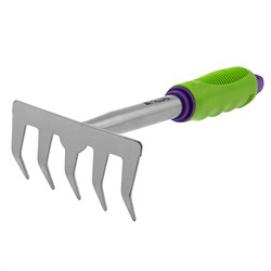 Грабли 5 - зубые, 115 х 275 мм, стальные, пластиковая рукоятка, Connect, Palisad 63003 - фото 801704