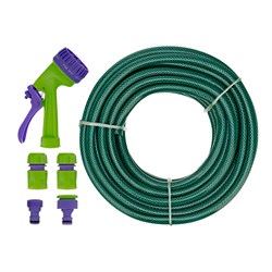 Набор поливочный, шланг 1/2", 15 м, 7 режимов пистолет, соединитель, адаптер Palisad 67424 - фото 801949