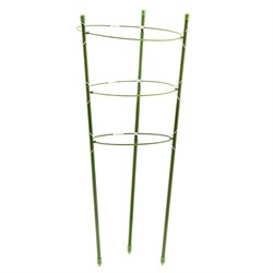 Поддержка для растений круглая H 45 см, металл в пластике, 3 кольца Palisad 644005 - фото 802505