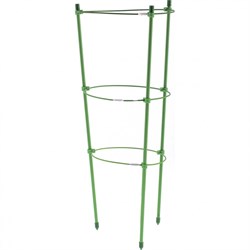 Поддержка для растений круглая H 60 см, металл в пластике, 3 кольца Palisad 644015 - фото 802510
