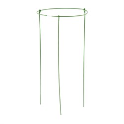 Опора для растений круглая, D 21 см, H 45 см, 3 шти в упаковке, металл в пластике Palisad 644065 - фото 802533
