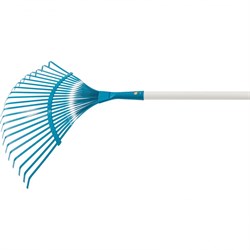 Грабли веерные стальные, 420 х 1550 мм, 22 плоских зуба, лакированный черенок, Luxe, Palisad 61788 - фото 802778