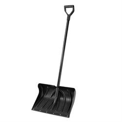 Лопата для уборки снега пластиковая, 490х325х1380 мм, стальной черенок, Palisad 61661 - фото 803105