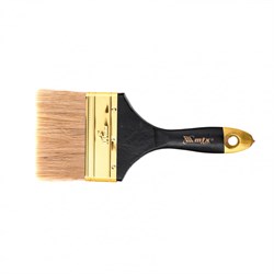 Кисть плоская "Профи" 4", натуральная щетина, деревянная ручка MTX 83155 - фото 803623