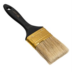 Кисть плоская "Профи" 2.5", натуральная щетина, пластмассовая ручка MTX 83163 - фото 803658